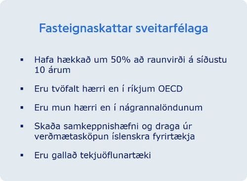 Fasteignaskattar-sveitarfelaga