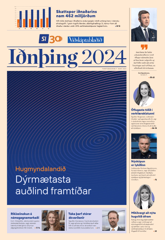 Iðnþingsblað með Viðskiptablaðinu