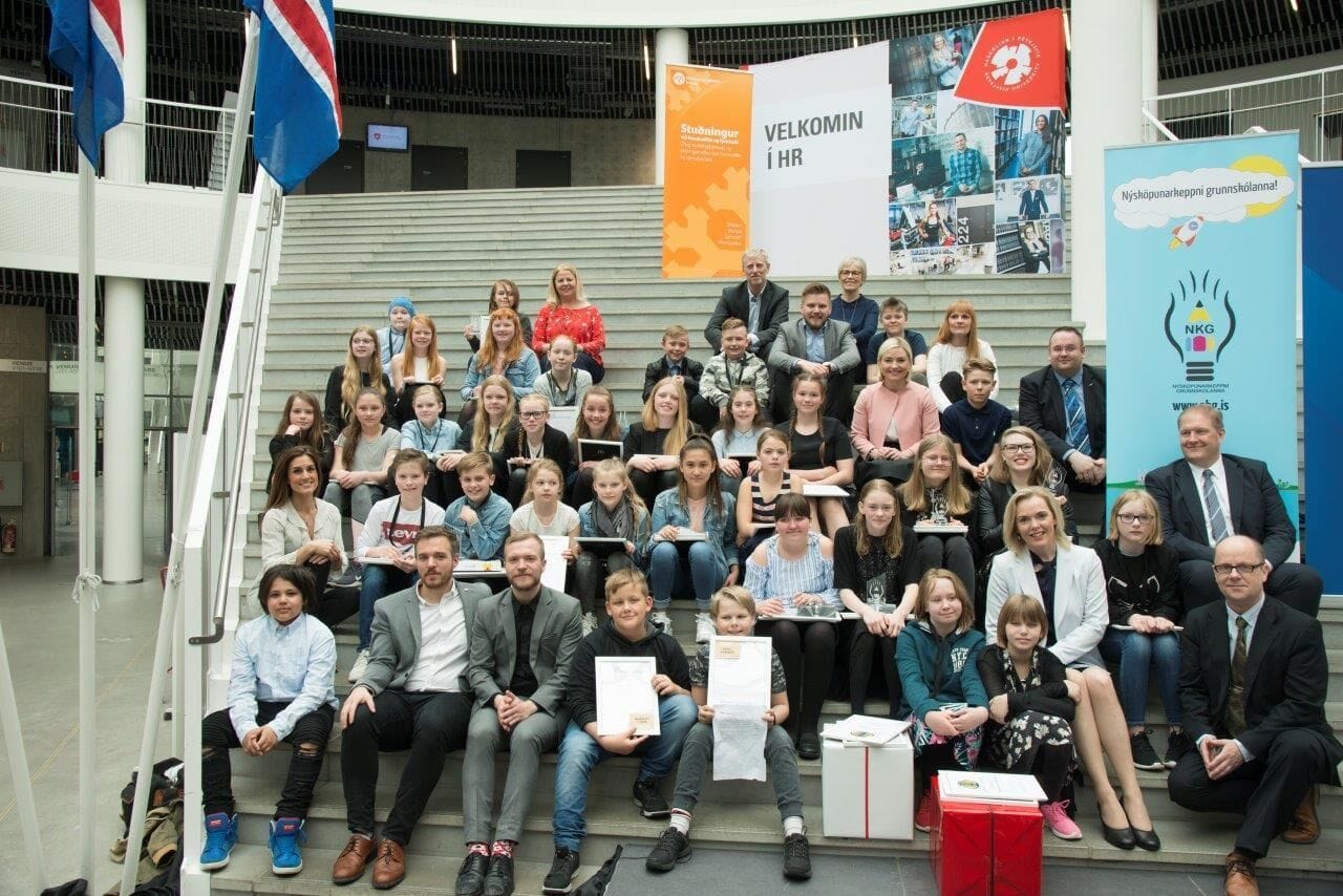 Nýsköpun grunnskólanemenda verðlaunuð