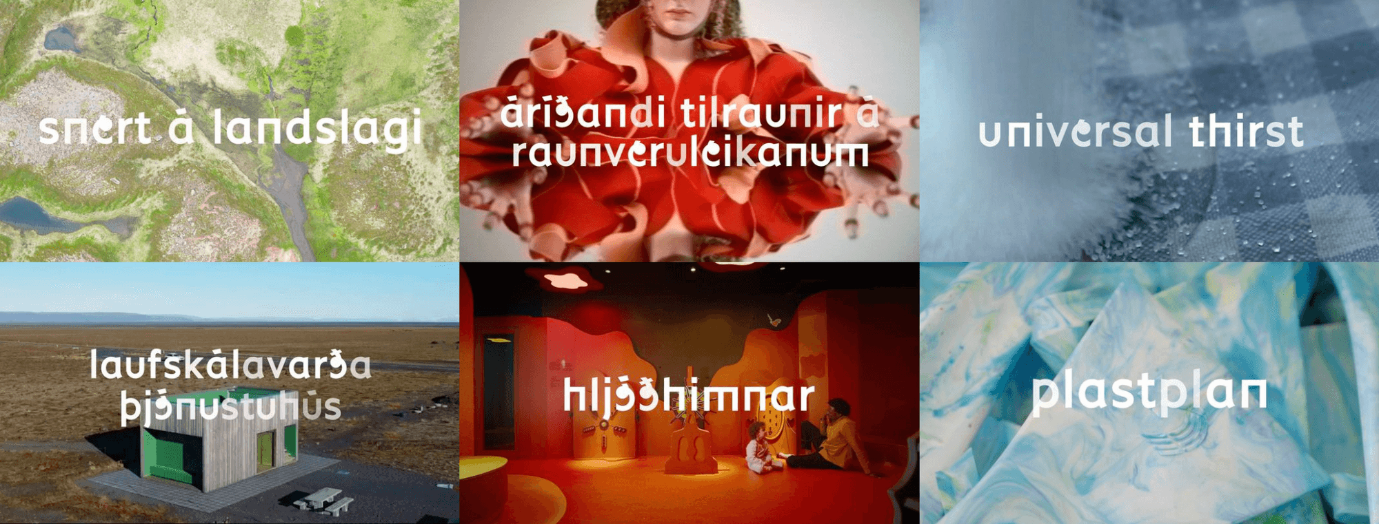 Sex tilnefningar fyrir Hönnunarverðlaun Íslands