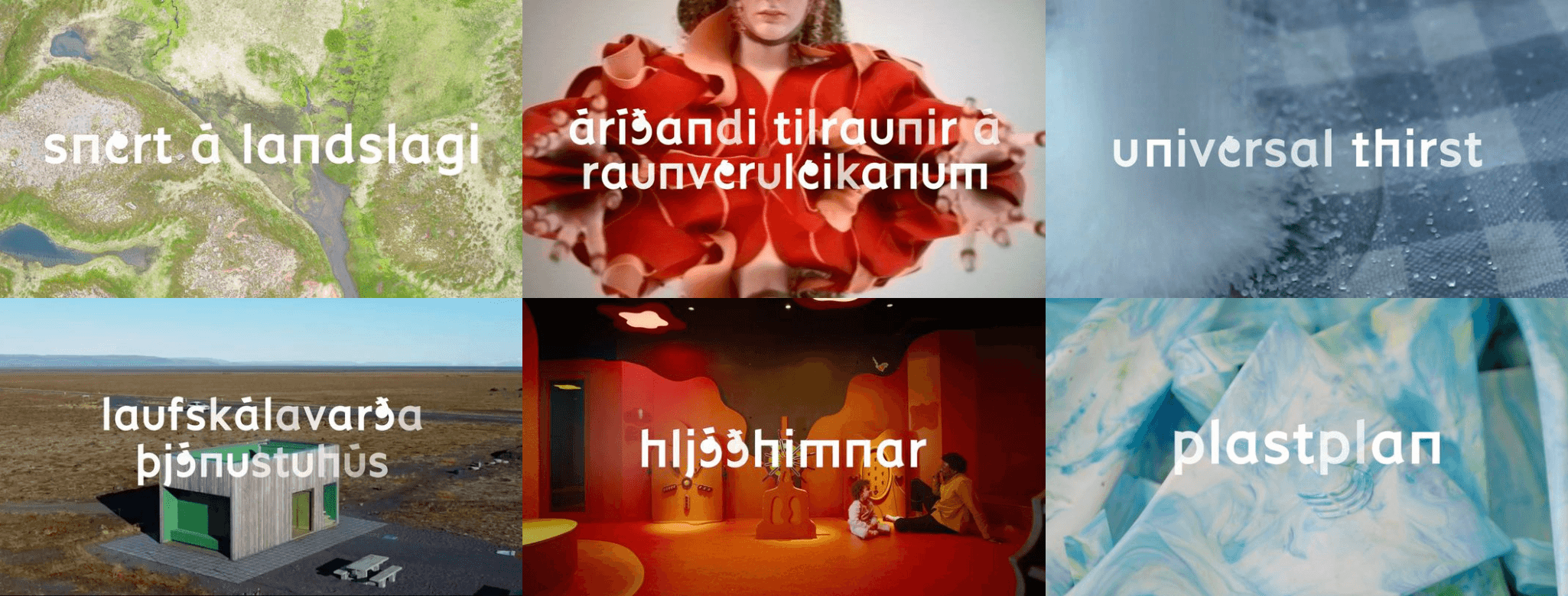 Sex tilnefningar fyrir Hönnunarverðlaun Íslands