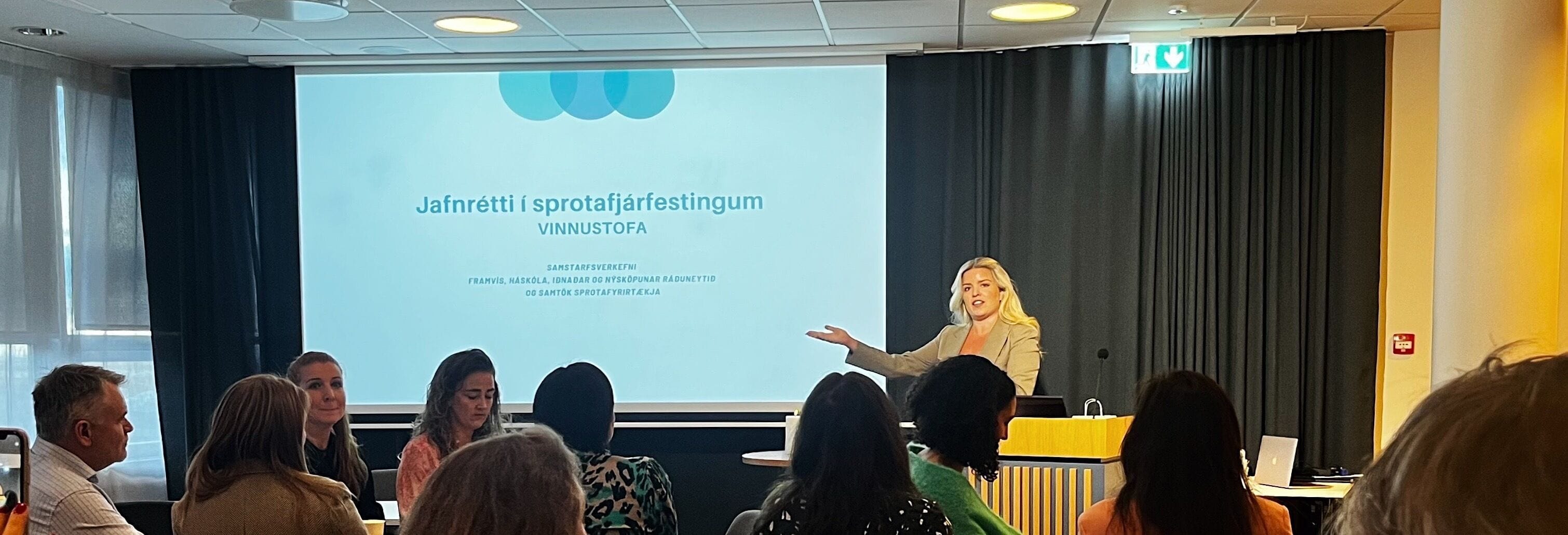 Vel sótt vinnustofa um jafnrétti í sprotafjárfestingum